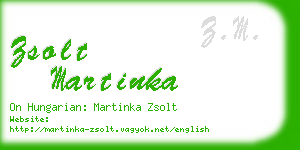 zsolt martinka business card